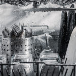 dishes being washed in a dishwasher