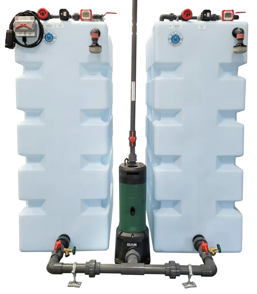Well Watcher two tank system to provide reliable water supply and consistent pressure from a low-yielding well