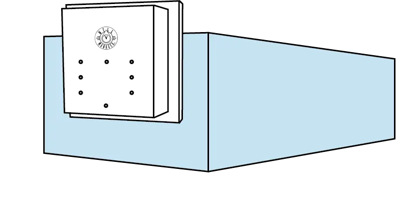 Example Diagram for Well Manager® System in Low Horizontal Orientation to provide reliable water supply and consistent pressure from a low-yielding well