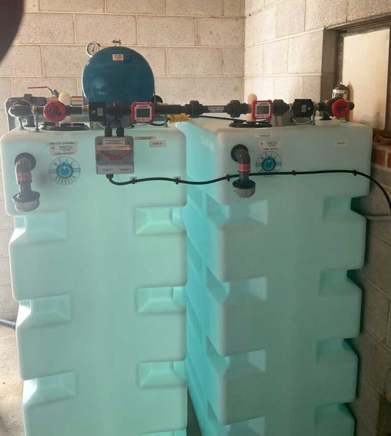 Residential Install in Portsmouth VA of a two tank Well Watcher Vertical System to provide adequate water supply and consistent pressure for low yielding wells