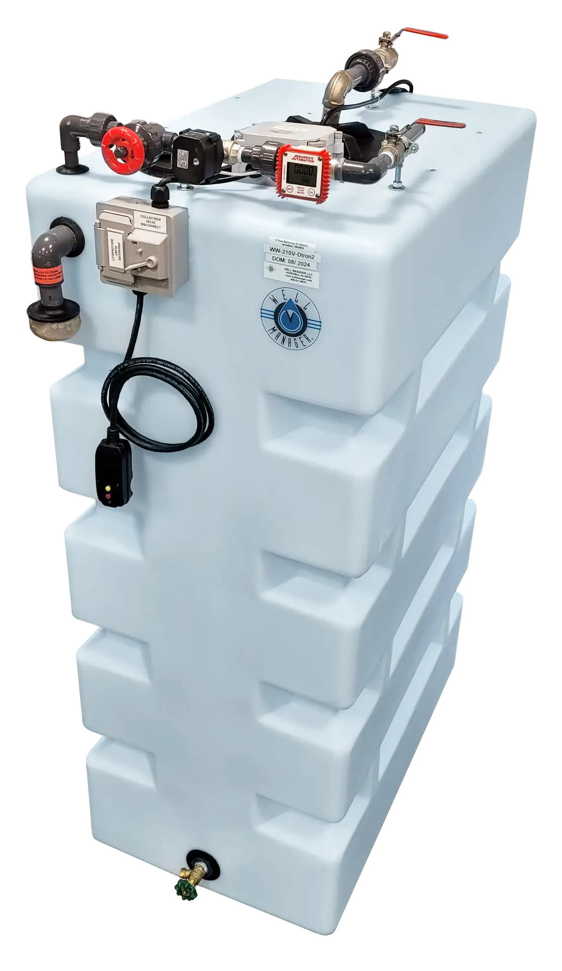Well Watcher 210 Vertical System with an Internal DAB DTRON 2 Pump to provide consistent output pressure and water supply for homeowners and business owners.