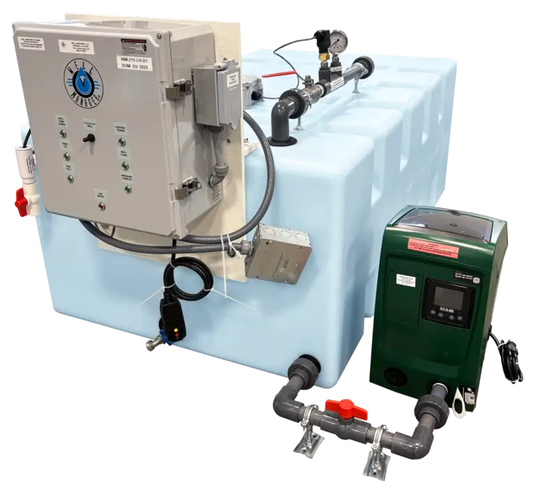 Well Manager® Low Horizontal System with an external DAB E.SYBOX Mini 3 Pump providing a consistent reliable water supply for a low producing well and low water pressure.