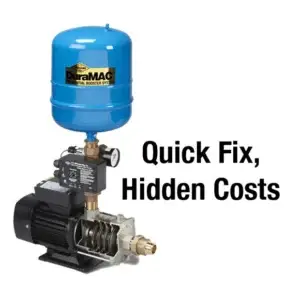 How to increase water pressure - quick fix hidden costs