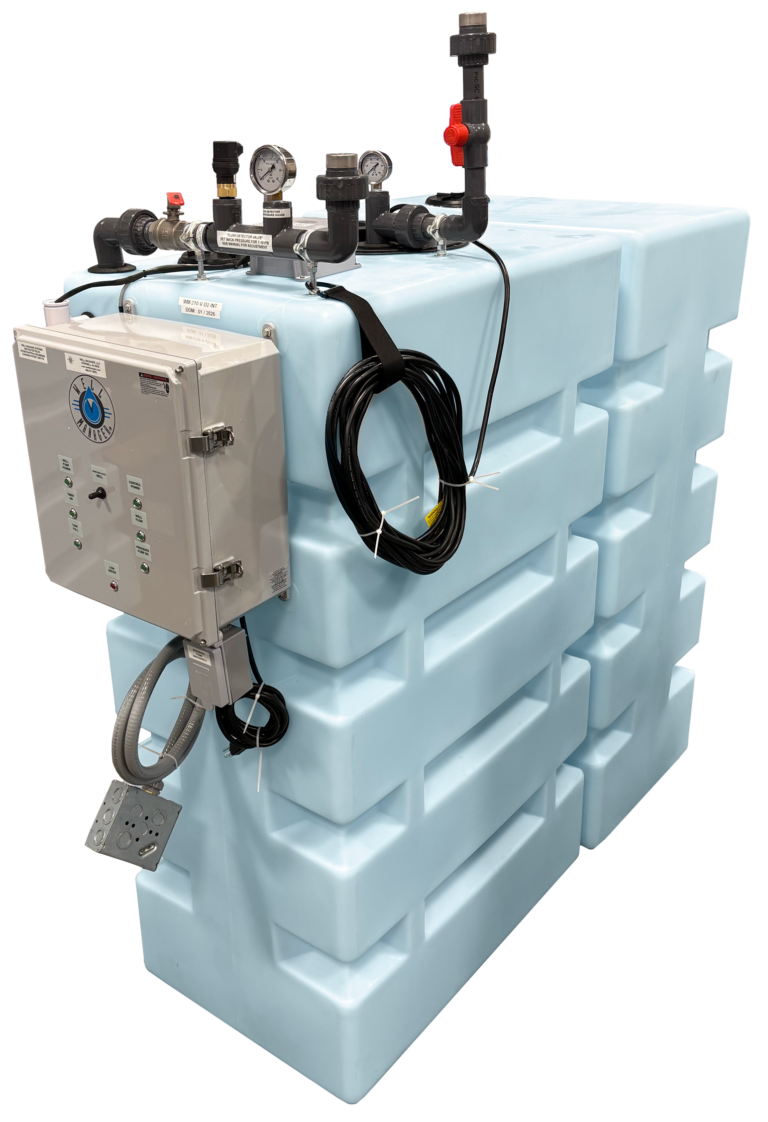 Well Manager® 2 Tank System with an internal DAB DTRON 2 pump. featuring a custom tank configuration.