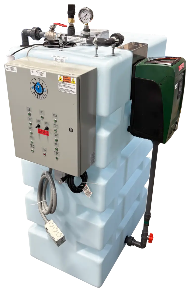 Well Manager® 2 Well Control Panel Vertical System for managing 2 Low-Yield wells and low water pressure