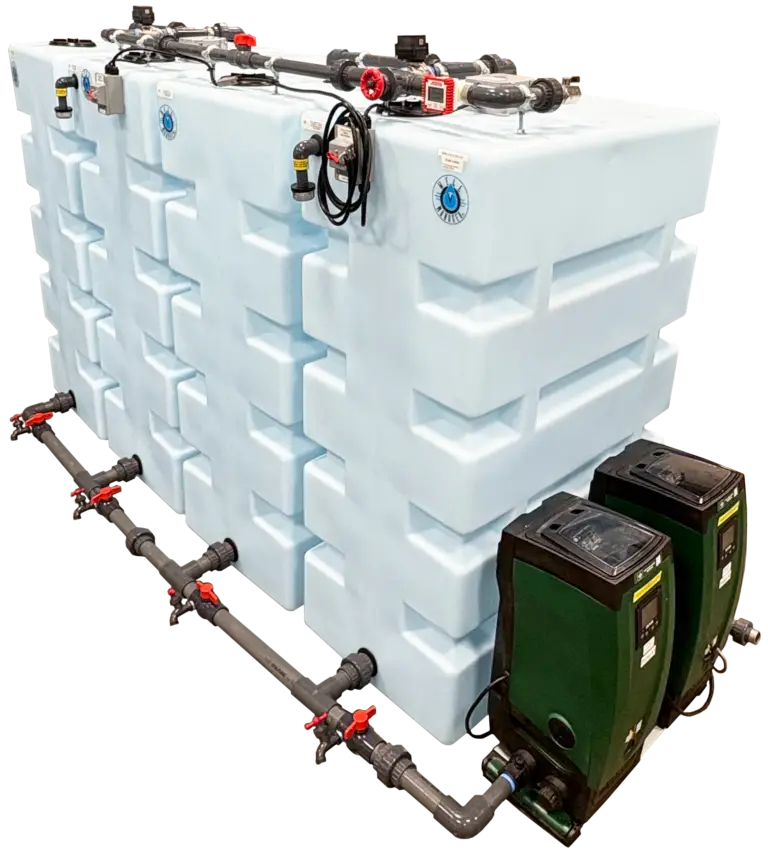 Well Watcher 4 Tank Vertical System with an external ESYTWIN doc for 2 ESYBOX pumps