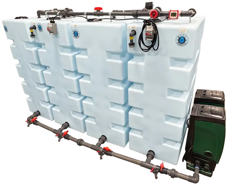 Well Watcher 4 Tank Vertical System with an external ESYTWIN doc for 2 ESYBOX pumps