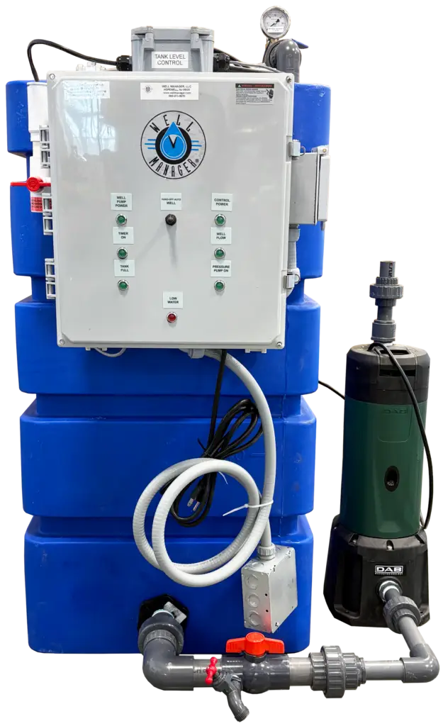 Well Manager 100 gal tank system with an external DAB DTRON 2
