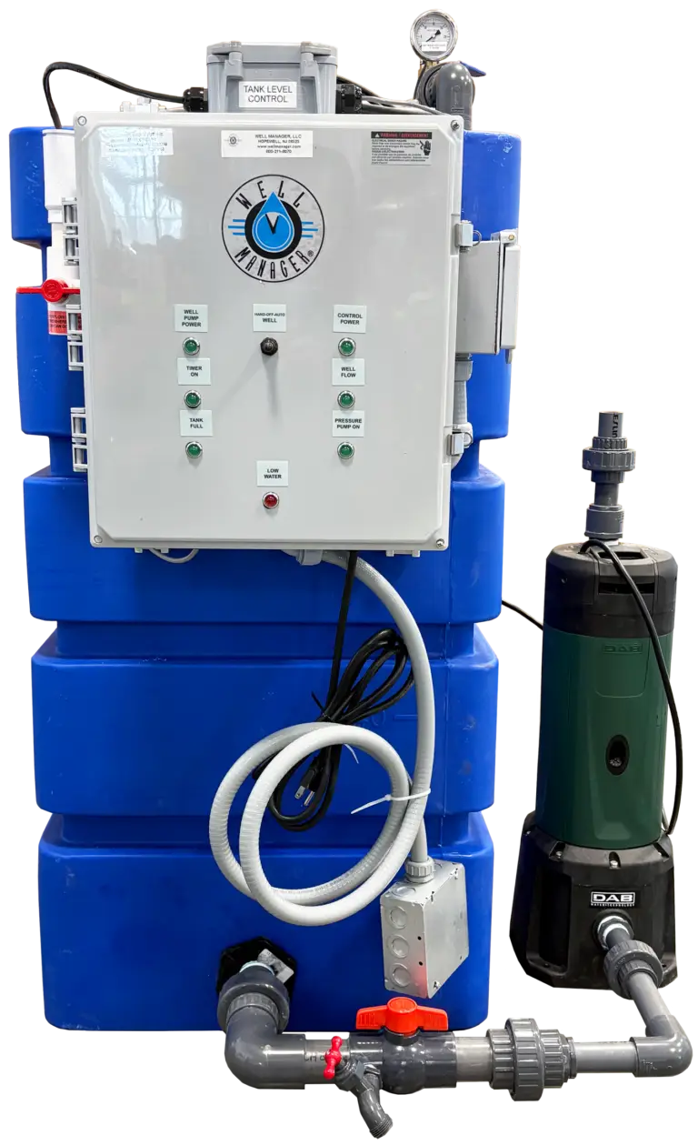 Well Manager 100 gal tank system with an external DAB DTRON 2