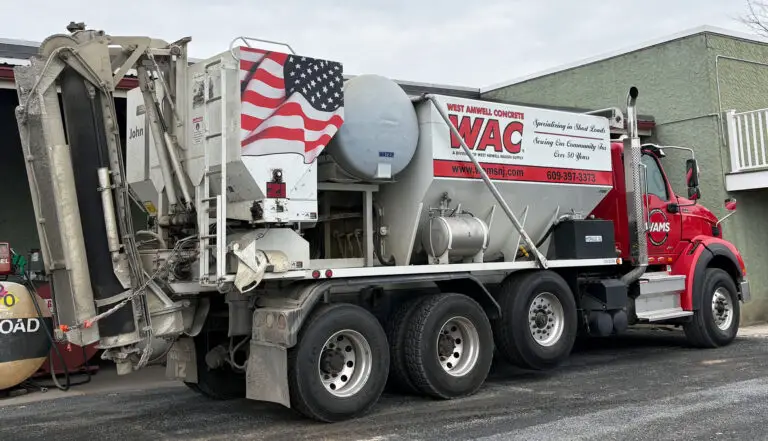 West Amwell Mason Inc. System Installation with their cement truck