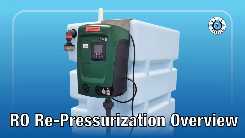 Water Storage Tanks for Low Yield Well, Booster Pump and Pressure Tank